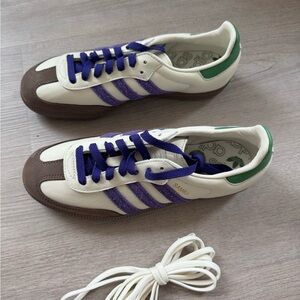 Adidas sambas Sneakers with Purple Stripes
